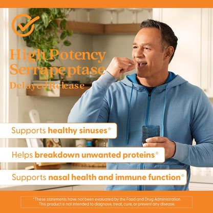 Doctor's Best High Potency Serrapeptase, 120,000 SPU, 90 Veggie Caps